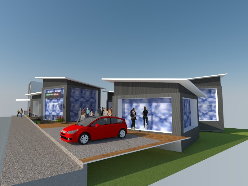 Paseo comercial a cielo abierto Ruta 38 Valle Hermoso